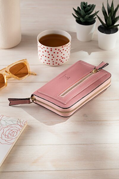 Conceria Pelle Hakiki Deri Kadın Cüzdanı Elegante Grande