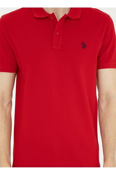 U.S. Polo Assn. Gtp04Iy024 Us Polo Assn Men's T-Shirt 1792406   Red