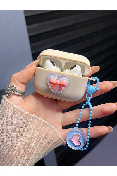 NANOSPACE AirPods Pro 2. Generation - Transparent Ultra Case with Chain and Mold, Not Product Headset
