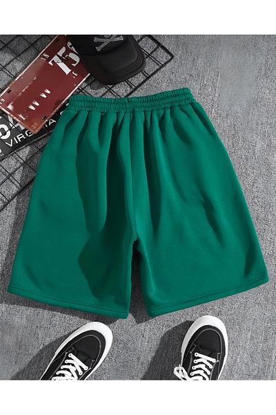 NewCabin Καλοκαιρινό σορτς New Season Unisex, πολύχρωμο και χαλαρό, με ψηφιακή εκτύπωση (Creation of the Step)