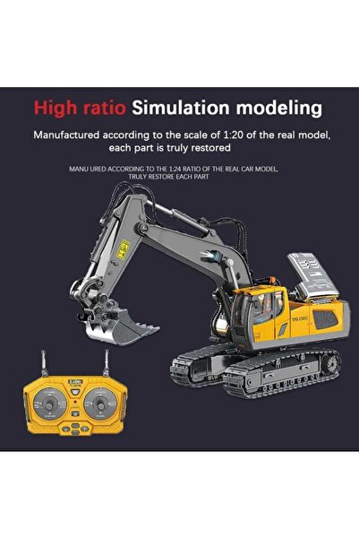 YIGONG bulldozer, ekskavatör ve Damperli Kamyon seti(9CH R/C-2.4Ghz, 11CH R/C-2.4Ghz)