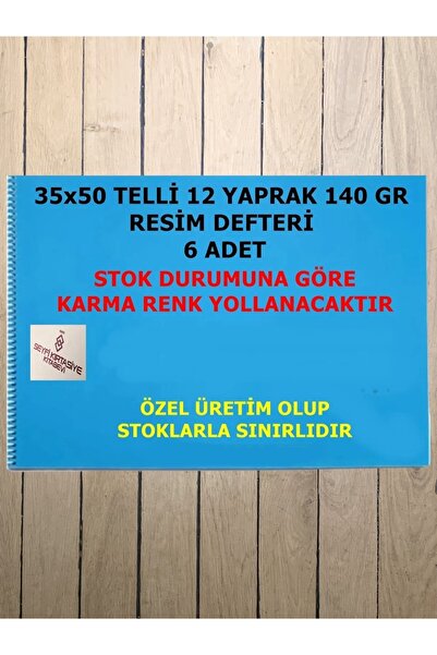 SEYFİKİRTASİYE 12 ورقة 6 قطع 35x50 140 جرام غطاء بلاستيكي سلك دفتر صور