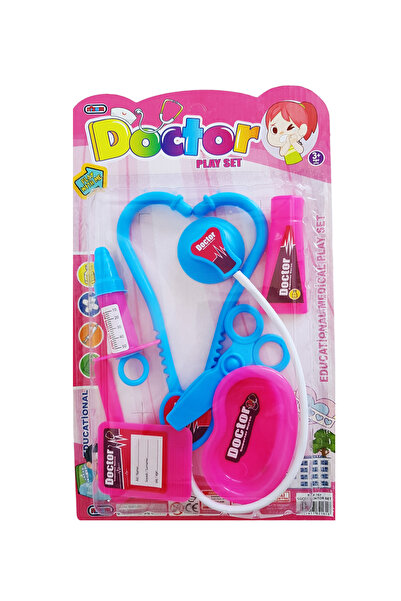 POPKONSOL Oyuncak Doktor Seti Eğitici Oyuncak Pembe