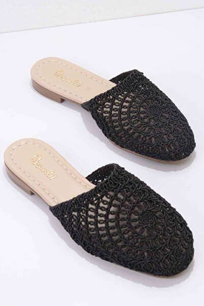 Bambi Papuci negri pentru femei K 04823089116