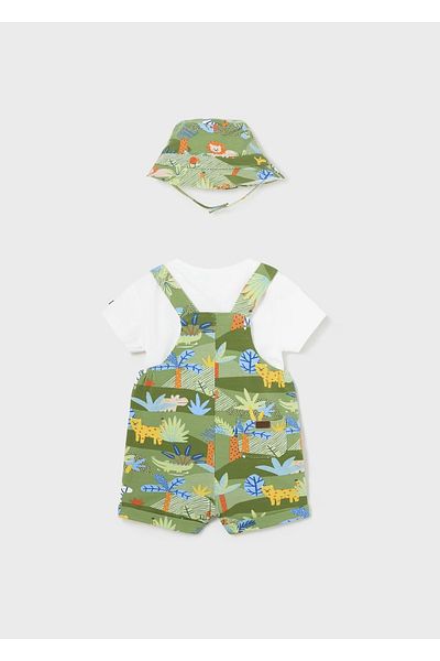 MAYORAL Baby Boy Jumpsuit Hat Set Blue