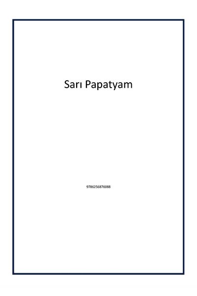 Galeati Yayıncılık Sarı Papatyam