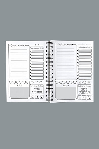 markcat Balloon Design Wooden Cover Diary Schedule Notebook - Infinite Agenda - Infinite Schedule Notebook - A5