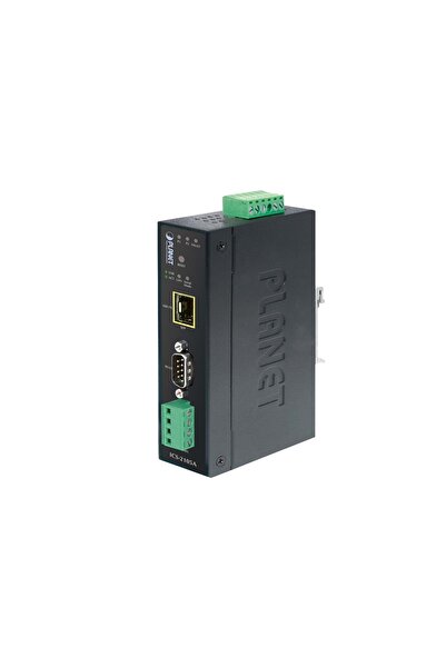 Planet IP30 Industrial RS232/RS-422/RS485 to 100Base-FX Fiber Optic (SFP) Con...