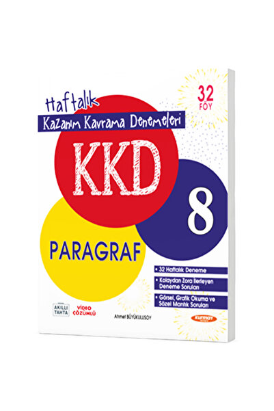Kurmay Yayınları 8. Sınıf Paragraf Haftalık Kazanım Kavrama Denemeleri (32 FA...