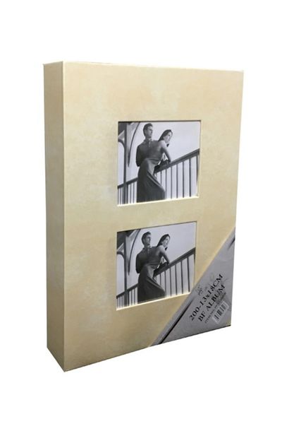 Vural Foto Baskı 200 Φωτογραφικό άλμπουμ 13x18cm - Φωτογραφικό παράθυρο με δερμάτινο κάλυμμα - Άλμπουμ για οικογενειακές φωτογραφίες