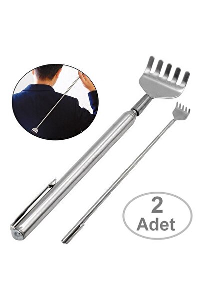 Neler Geldi Neler 2 Adet Teleskobik Sırt Kaşıyıcı Metal Kaşağı Kaşıma Aleti S...