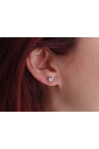 Sirius Pırlanta E Renk 0,53 Karat Pırlanta Tektaş Küpe