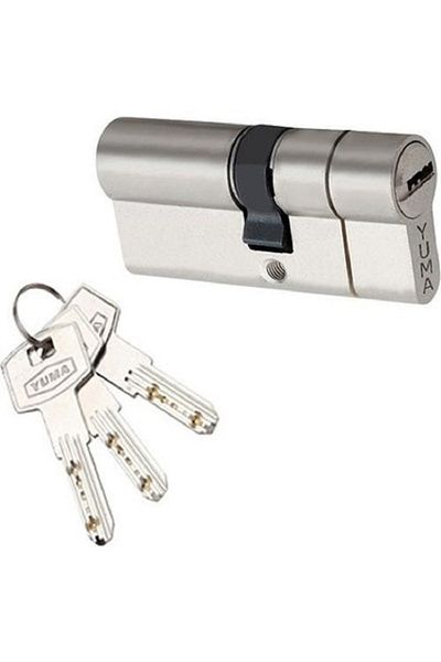 RENK YAPI RÜYASI Lock, External Door Lock, Steel Door Lock, Yuma Ball Cylinder Satin 68 mm