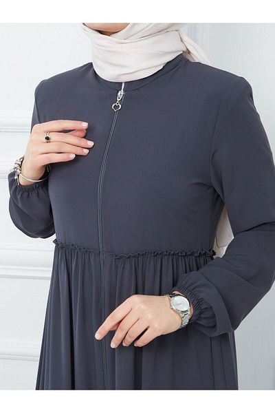 KMKkombin KMKKOMBIN WOMEN'S ELASTIC SLEEVE SKIRT AND BELTED FERACE
