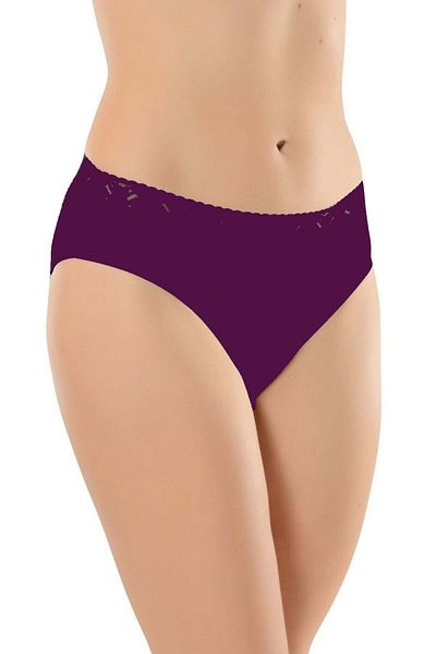 Belinay 04 Lace Waist Panties Purple L
