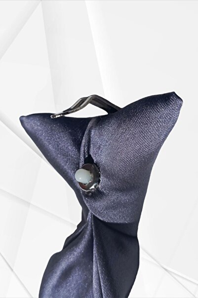 Simala Вратовръзка с капси и сатен за момче, цвят опушен