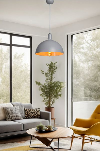AG LightDesign Gray Pendant Lamp Chandelier Bedroom Living Room Kitchen Hallway Lamp