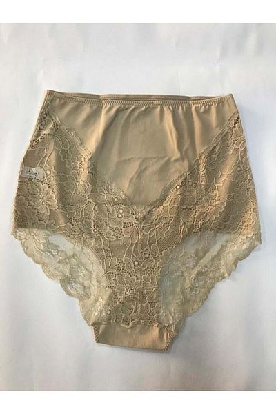 Belinay 0219 Lace Back Corset Panties Skin Xl