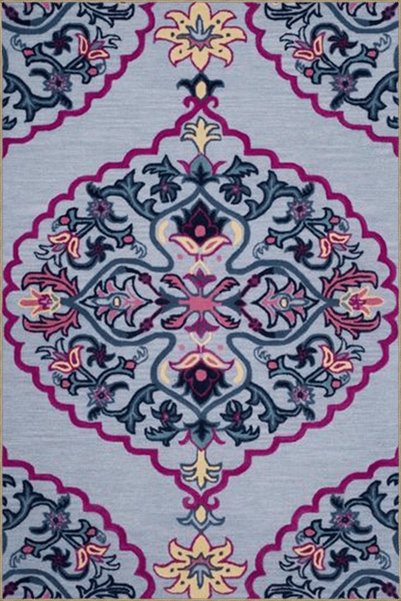 Rugs Modern Halı Многоцветен винтидж декоративен килим с десен от традиционни...