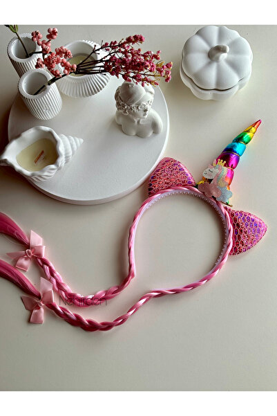 NEHİRDEN Saçlı Unicorn Taç