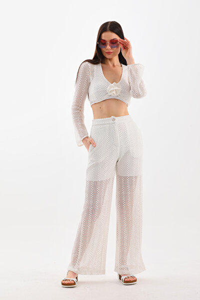 Shine Fine Pants Blouse Set