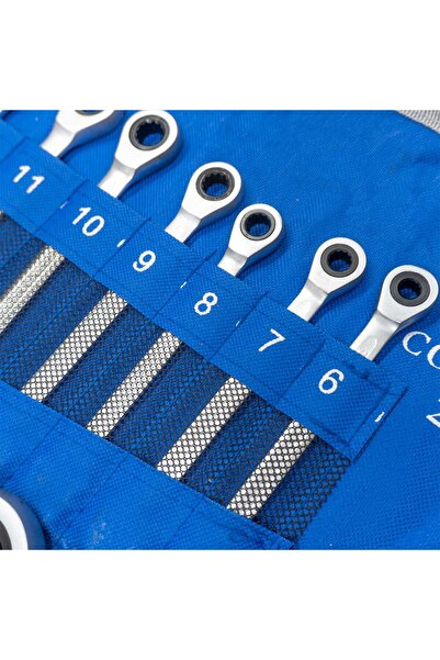 Nexon 6125 6-32 mm Cırcır Kombine Anahtar Takımı 22 Parça (Bez Çanta)