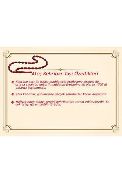 Tesbihane 925 Ayar Gümüş Kral Püsküllü Uçlu Kapsül Kesim Süzme Siyah-Beyaz Ateş Kehribar Tesbih