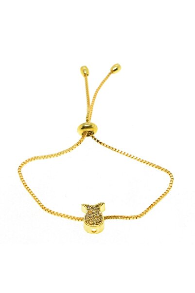 Lal Altın Renk Lale Model Asansör Zirkon Bileklik - 2015