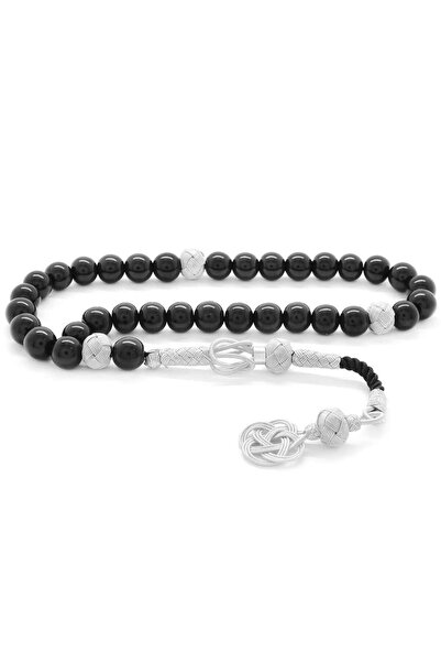 Tesbihane 1000 Sterling Silver Kazaz Tasseled Russian Oltu Rosary101000303