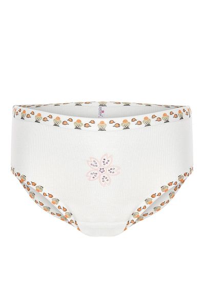 ERDEM İÇ GİYİM Chiloți pentru fete Erdem White Rib Stone 4325