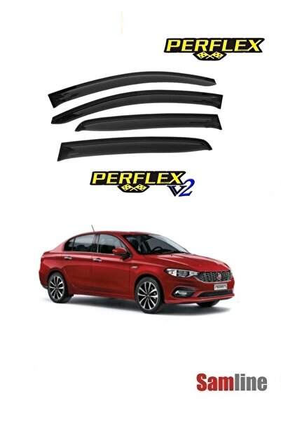 PERFLEX Fiat Egea Sedan 2022 Model Cam Rüzgarlığı (4 Cam Set)