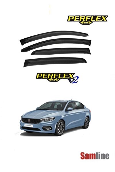 PERFLEX Fiat Egea Sedan 2022 Model Cam Rüzgarlığı (4 Cam Set)