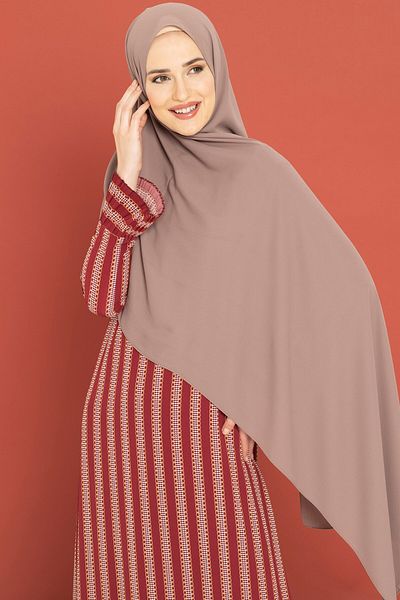 Beyza Σάλι Queen Silk Milk Coffee