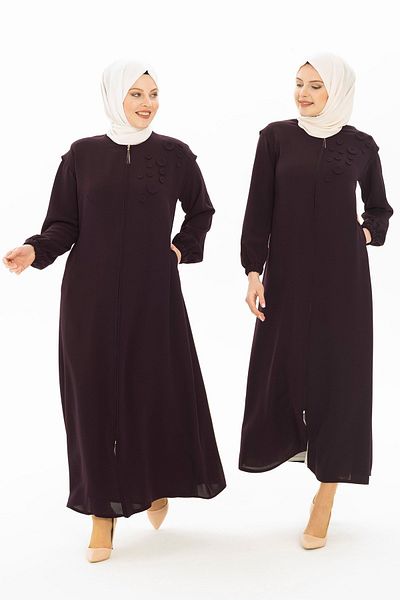 Beyza Plum Ferace 3315 - Λεπτομέρεια με κουμπί
