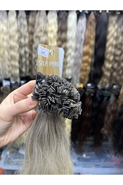 SILA 60 CM 50 ADET 0.7GR %100 Doğal Gerçek TÜRK SAÇI Ombre Sarı