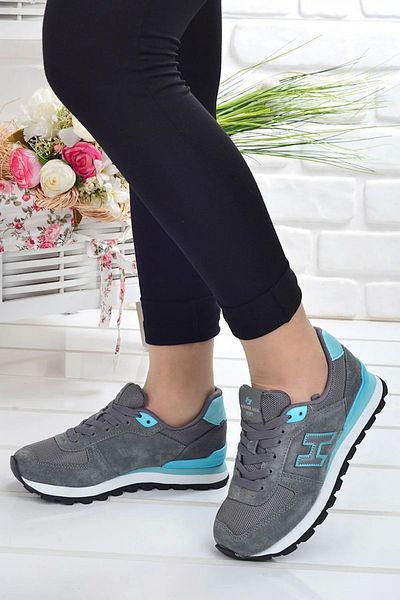 Hammer Jack 102 19250-gPeruGrey/turquoiseSneaker- Leather Shoes