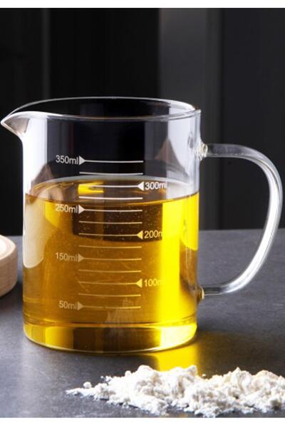 ALBETTO Heat Resistant Borosilicate Glass Measuring Cup 350ml 3832