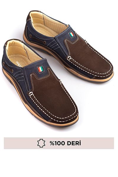 maximoda 100% Nubuck Leather Loafer Men's Shoes