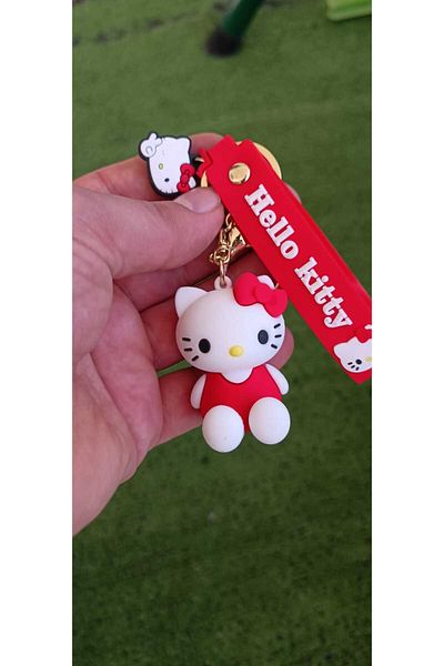 Meyra Accessories 1 piece hello kitty silicone keychain colorful quality luxury bag accessory gift keychain