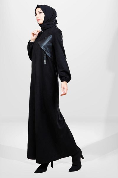 Beyza 3803 Μοντέλο Scuba Suede Μαύρο Χειμερινό Φεράκι