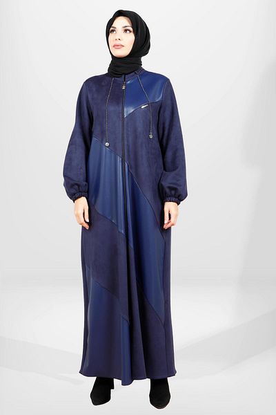 Beyza 3823 Μοντέλο Μπλε Δέρμα Suede Χειμωνιάτικη Φεράτσα