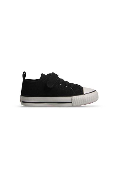 MP ONE Pantofi negru cu velcro pentru copii Ecoflex Kids
