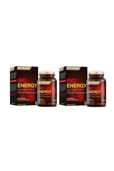 Nutraxin Big Energy - 60 Tablets x 2 Low Energy Distorted