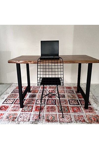 Genel Markalar Metal Ayak Masa Ayağı Ahşap Kütük Masif Çalışma Yemek Mutfak O...