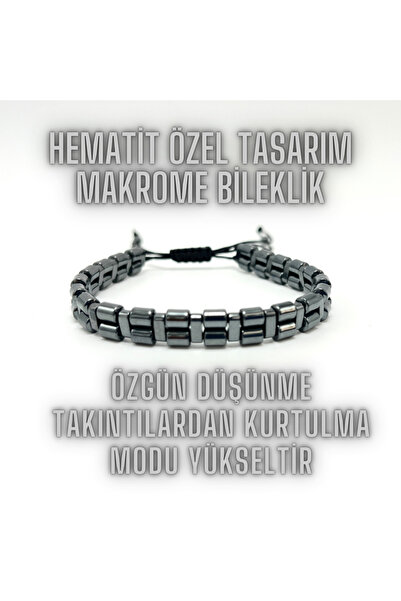 YILDIZ DOĞAL TAŞ SERTİFİKALI Hematit Doğal Taş Makrome Özel Tasarım Doğal Taş...