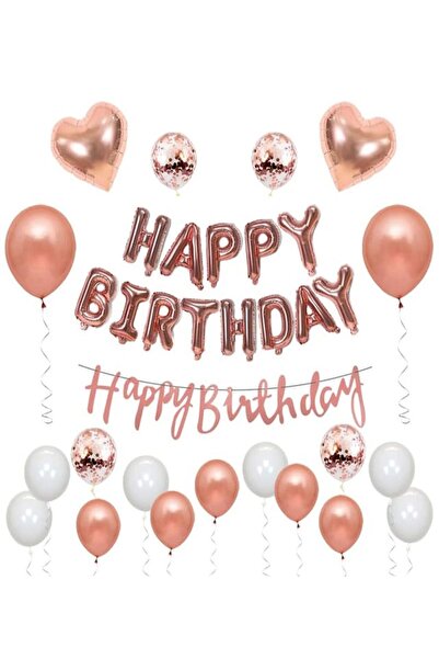 DÜVENCİ TİCARET Σετ μπαλονιών Happy Birthday για κυρίες