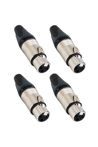 Hepa-Merz Hepa Merz Sfc-f11-4x Canon Female 3 Pin XLR Connector (4 Pieces)