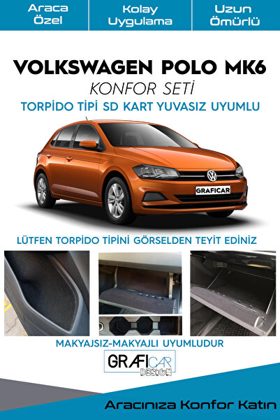 GRAFİCAR مجموعة Volkswagen Polo Mk6 Comfort - طلاء داخلي من القماش المخملي - ...