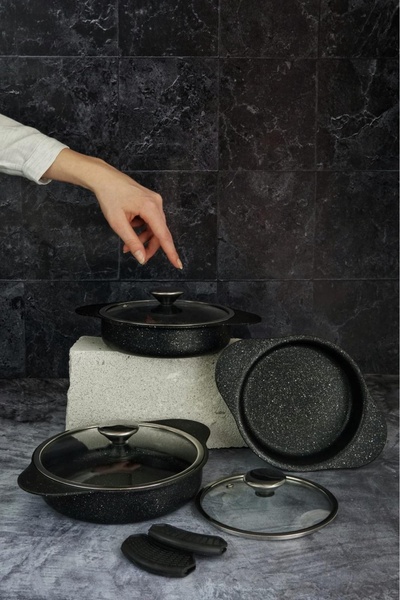 TOGO Kapaklı 3 lü sahan seti