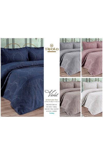 TAVOLO UNIQUE Violet Luxury Panel Bed Cover